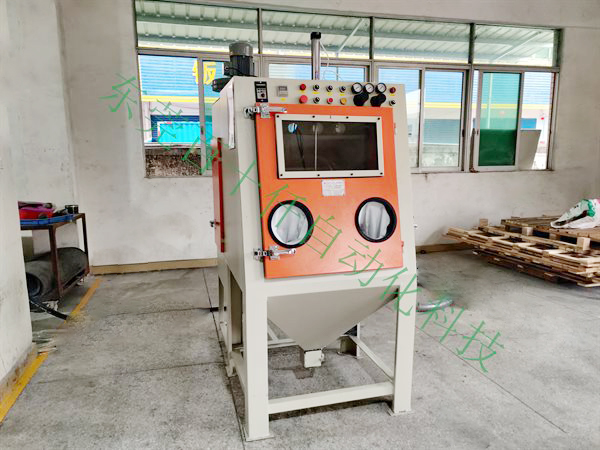 單工位雙槍手動(dòng)噴砂機9080